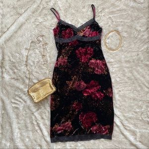 Rampage Velvet Slip Dress